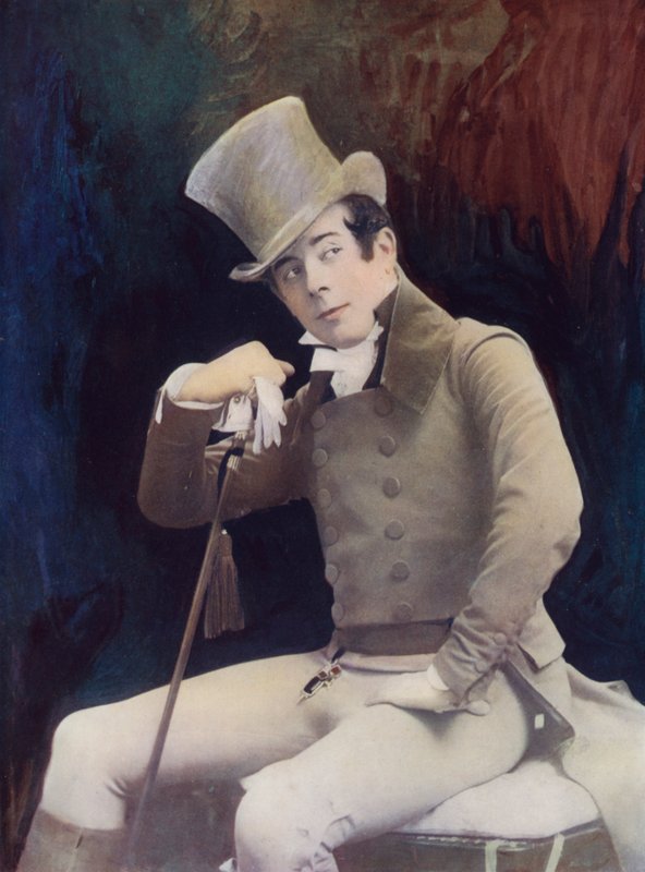 Mr Seymour Hicks i Quality Street (farvefoto) af English Photographer