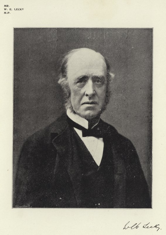 W E Lecky, MP af English Photographer