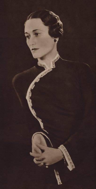 Fru Simpson, fremtidig hertuginde af Windsor (s/h foto) af English Photographer