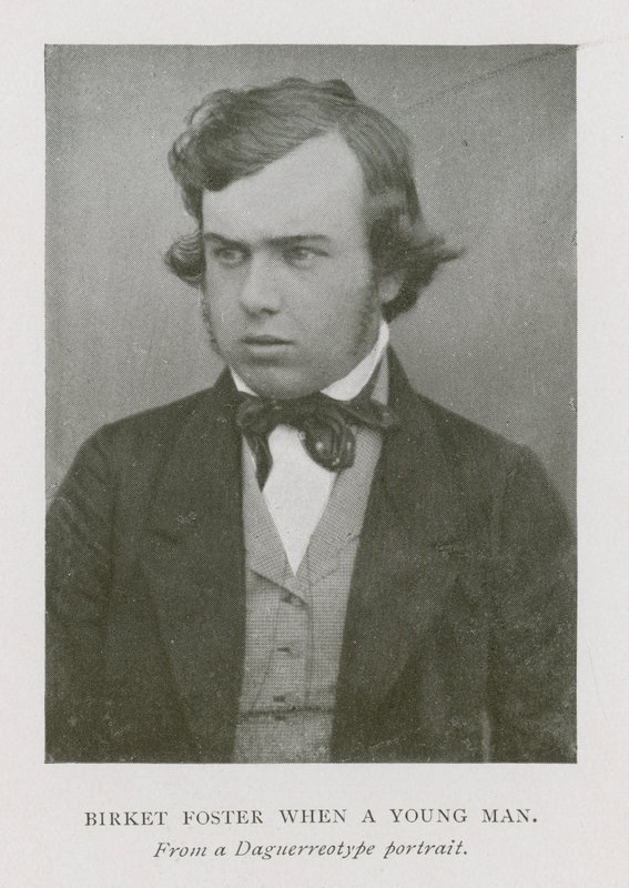 Myles Birket Foster, engelsk kunstner, som ung mand (s/h foto) af English Photographer