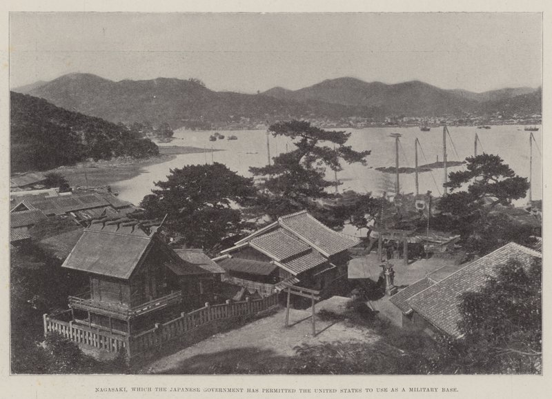 Nagasaki, som den japanske regering har tilladt USA at bruge som militærbase af English Photographer