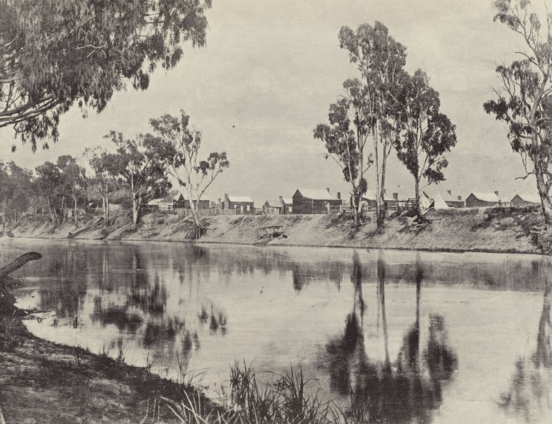 Native Station, Maloga, River Murray af English Photographer