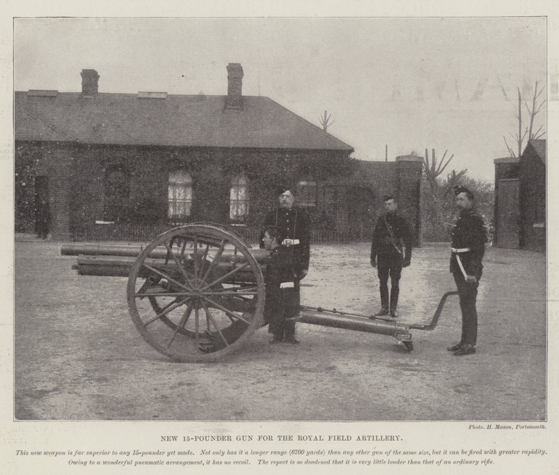 Ny 15-pundspistol til Royal Field Artillery af English Photographer