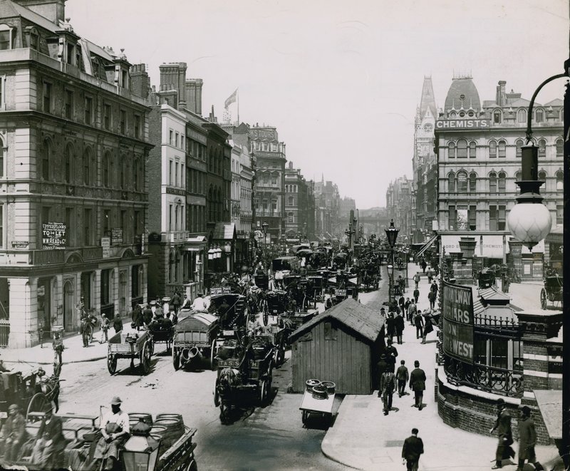New Bridge Street, London af English Photographer
