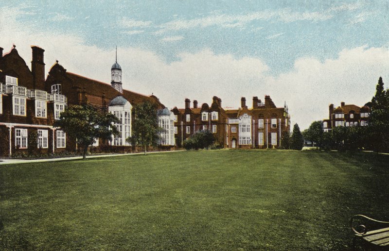 Newnham College, de tre haller af English Photographer