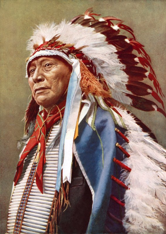 Nordamerikanske indianere (farvefoto) af English Photographer