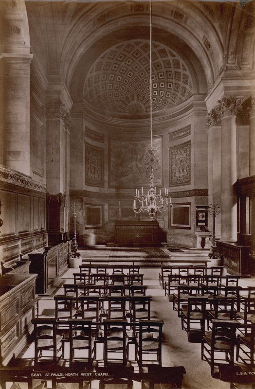 Nordvestlige kapel i St Pauls Cathedral af English Photographer