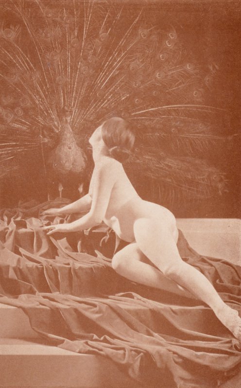 Nudistisk kunst: Misundelse (s/h-foto) af English Photographer