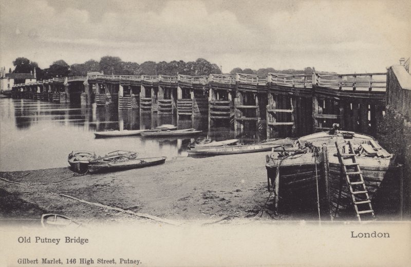 Old Putney Bridge, London af English Photographer