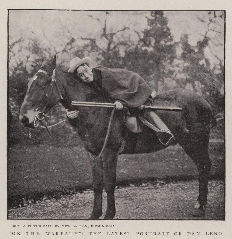 På krigsstien, det seneste portræt af Dan Leno af English Photographer