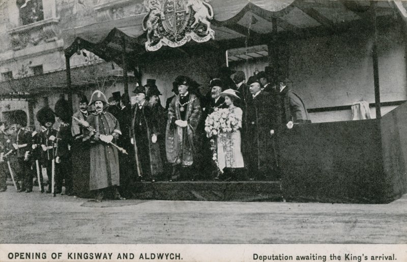 Åbning af Kingsway og Aldwych af English Photographer