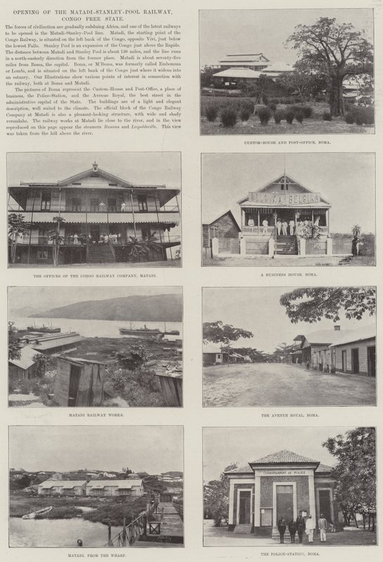 Åbning af Matadi-Stanley-Pool Railway, Congo Free State af English Photographer