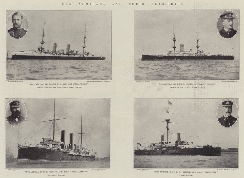 Vore Admiraler og deres Flagskibe af English Photographer
