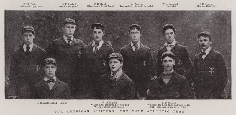 Vores amerikanske besøgende, Yale Athletic Team af English Photographer