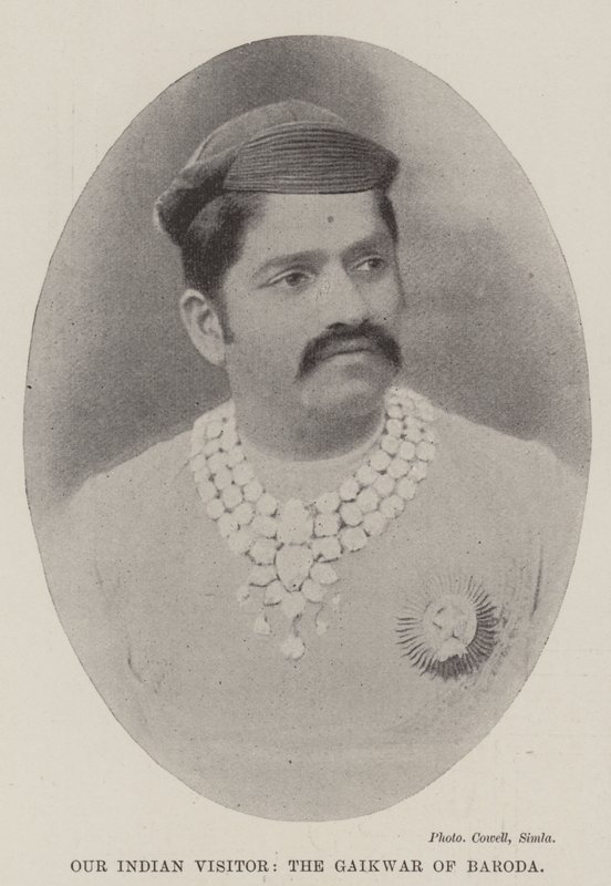Vores indiske besøgende, Gaiwar of Baroda af English Photographer