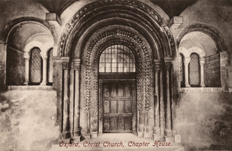 Oxford, Christ Church, Chapter House (s/h-billede) af English Photographer
