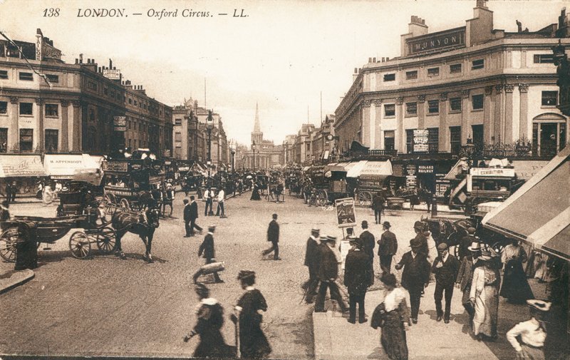 Oxford Circus i West End af English Photographer