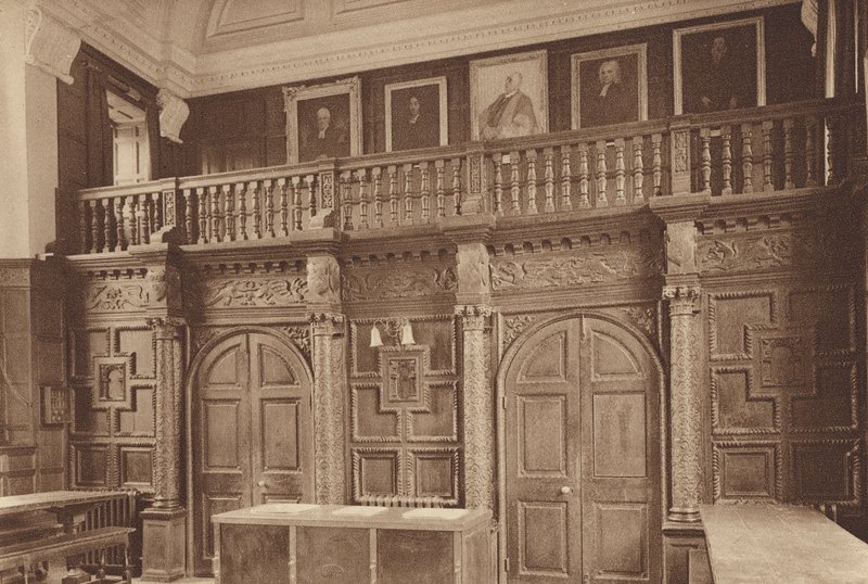 Oxford: Jesus College, The Hall Screen, ca. 1610 (s/h foto) af English Photographer