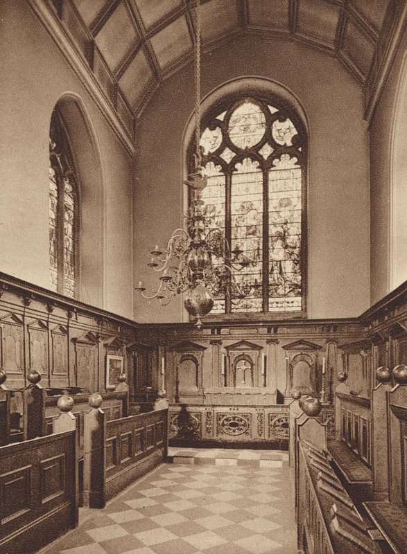 Oxford: Oriel College, Kapellet (s/h foto) af English Photographer
