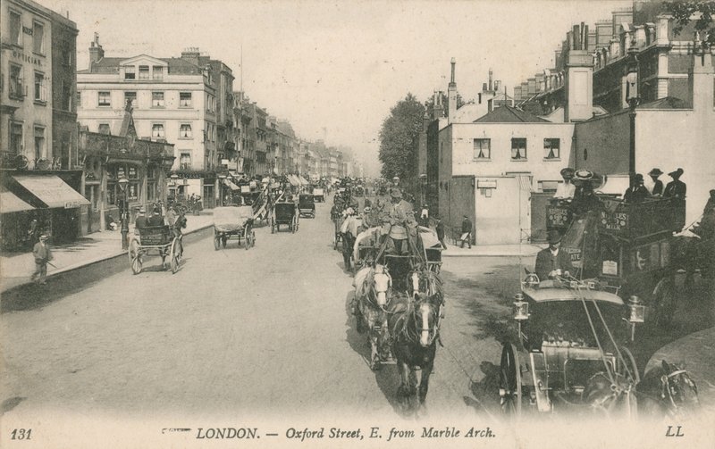 Oxford Street, øst for Marble Arch af English Photographer