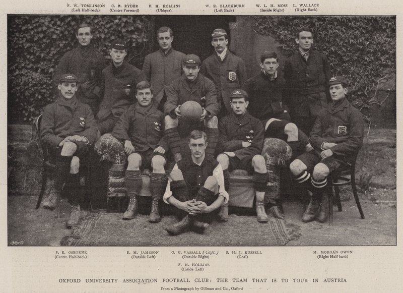 Oxford University Association Football Club, holdet der skal turnere i Østrig af English Photographer