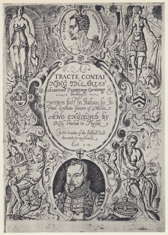 P Lomazzo, A Tracte containing the Artes of Cureous Paintinge, Tr R Haydock, J Barnes, Oxford 1598 (s/h foto) af English Photographer