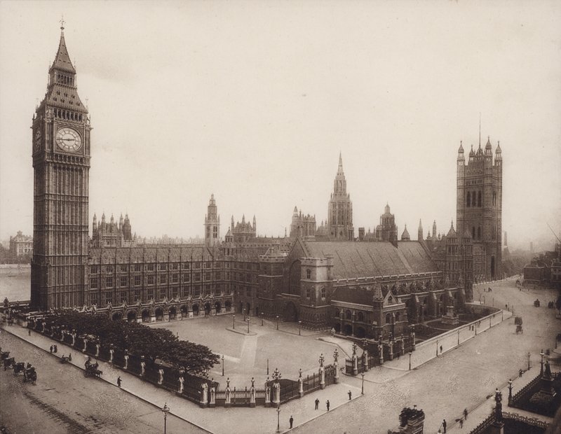 Palace of Westminster, London (s/h foto) af English Photographer