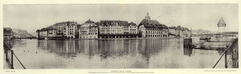 Panoramaudsigt over Luzern af English Photographer