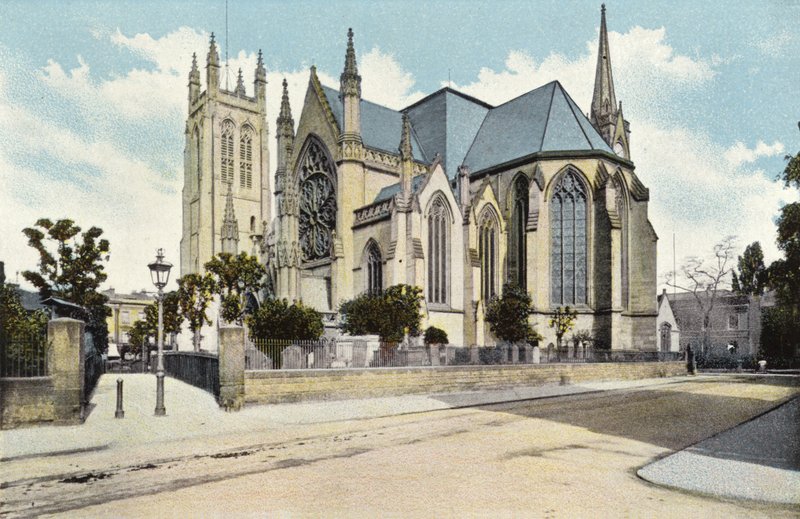 Parish Church, Leamington af English Photographer