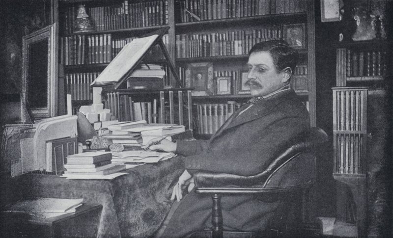 Paul Bourget i sit studie (s/h foto) af English Photographer