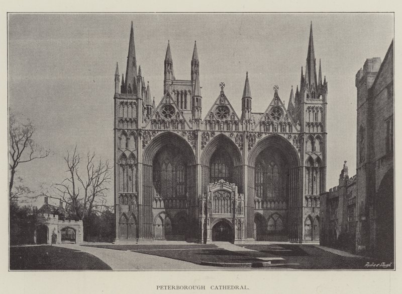 Peterborough katedral af English Photographer