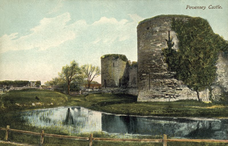 Pevensey Castle (farvefoto) af English Photographer