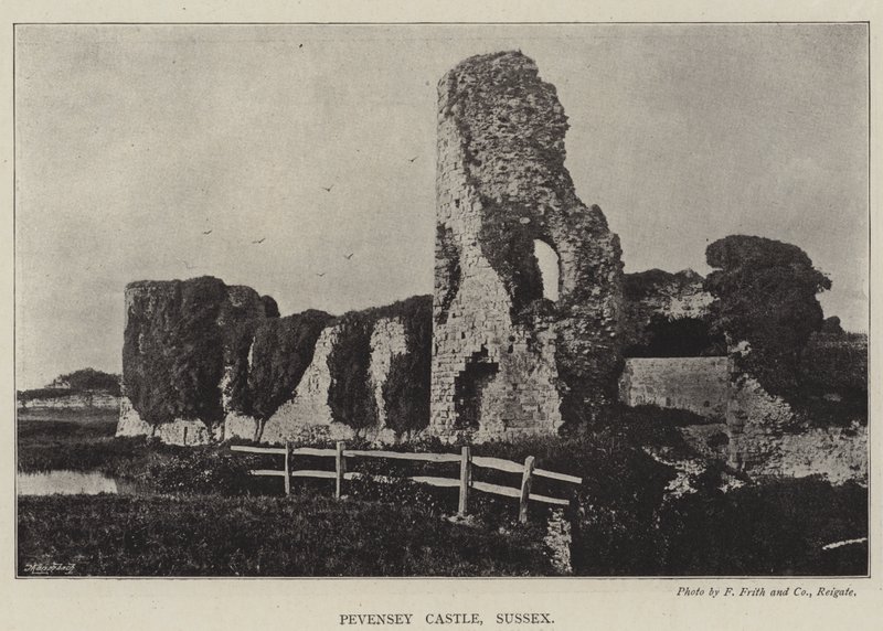 Pevensey Castle, Sussex af English Photographer