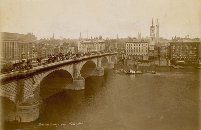 Billede af London Bridge. omkring 1900 af English Photographer