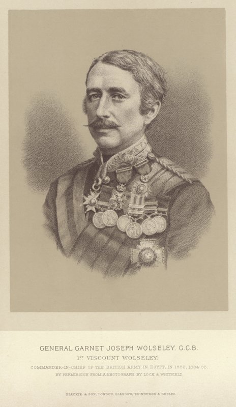 Portræt af general Garnet Joseph Wolseley af English Photographer