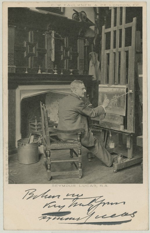 Portræt af Seymour Lucas af English Photographer