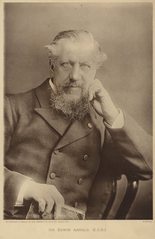 Portræt af Sir Edwin Arnold af English Photographer