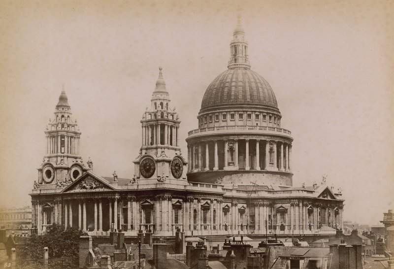 Postkort af St Pauls Cathedral af English Photographer