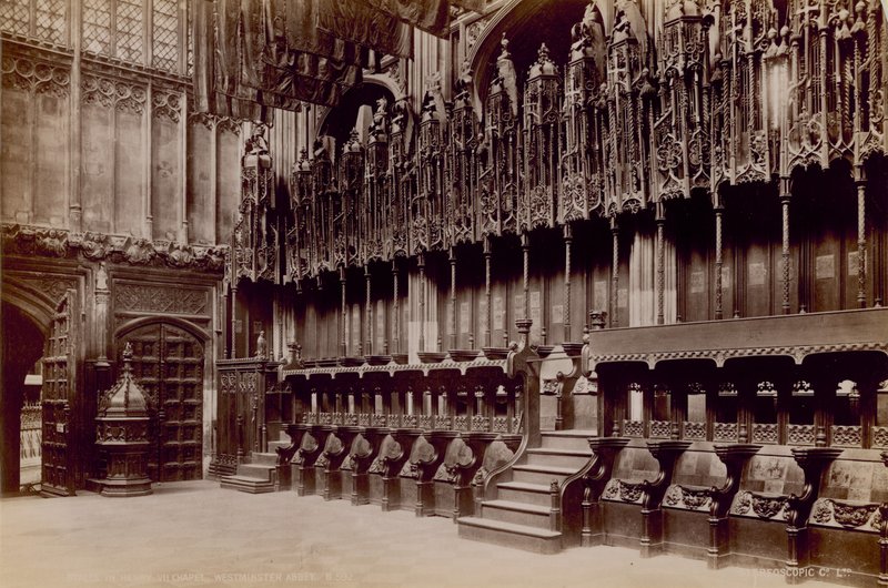 Postkort fra Westminster Abbey af English Photographer
