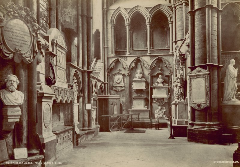 Postkort fra Westminster Abbey af English Photographer
