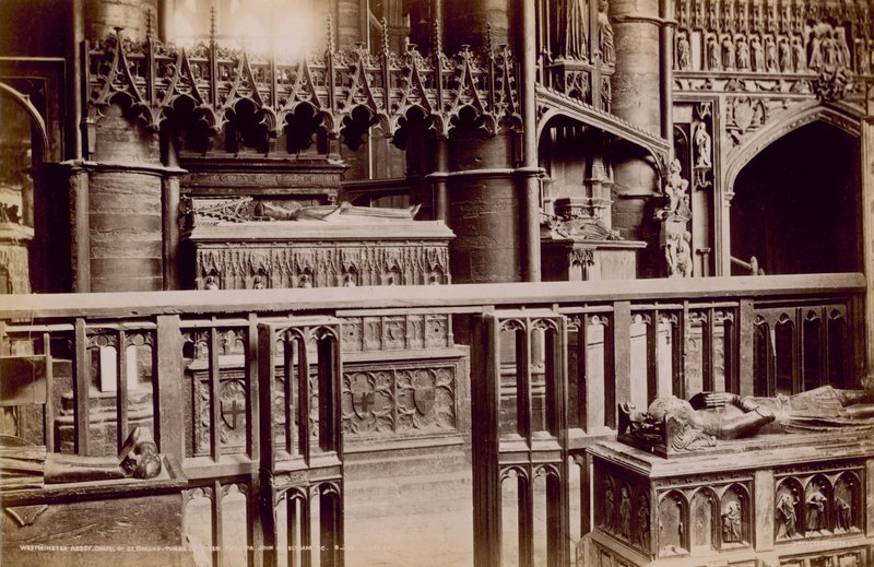 Postkort fra Westminster Abbey af English Photographer