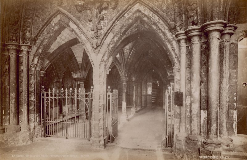 Postkort fra Westminster Abbey af English Photographer