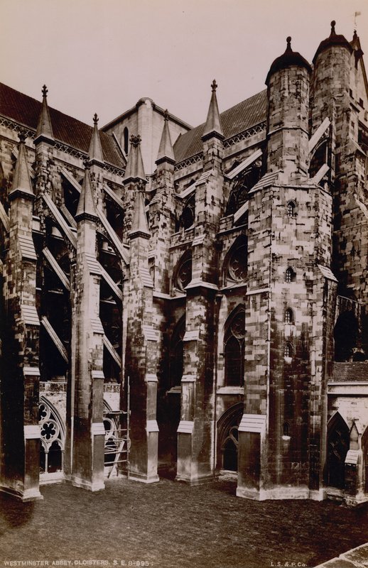 Postkort fra Westminster Abbey af English Photographer