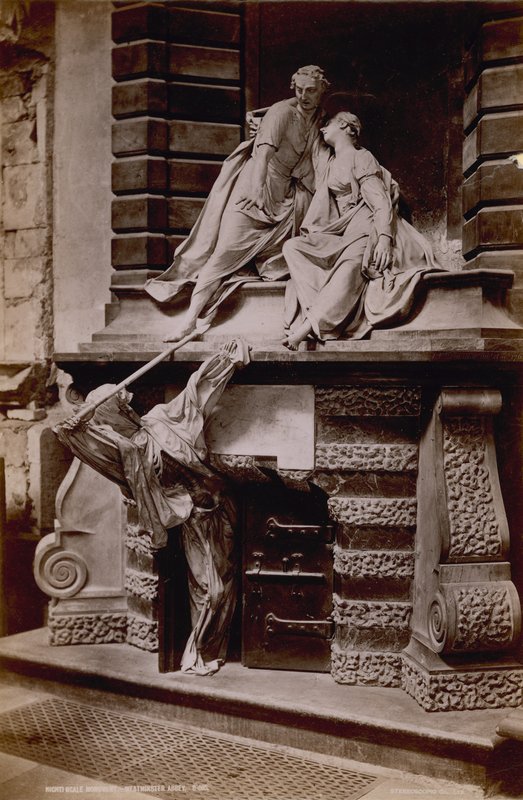 Postkort med et billede af monumentet til Lady Elizabeth Nightingale af English Photographer