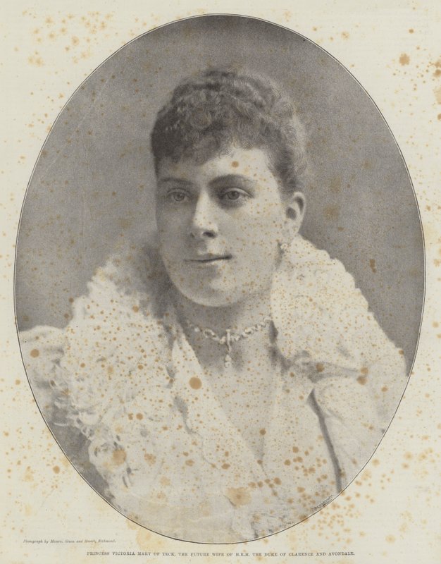 Prinsesse Victoria Mary af Teck, den fremtidige hustru til HKH hertugen af Clarence og Avondale af English Photographer