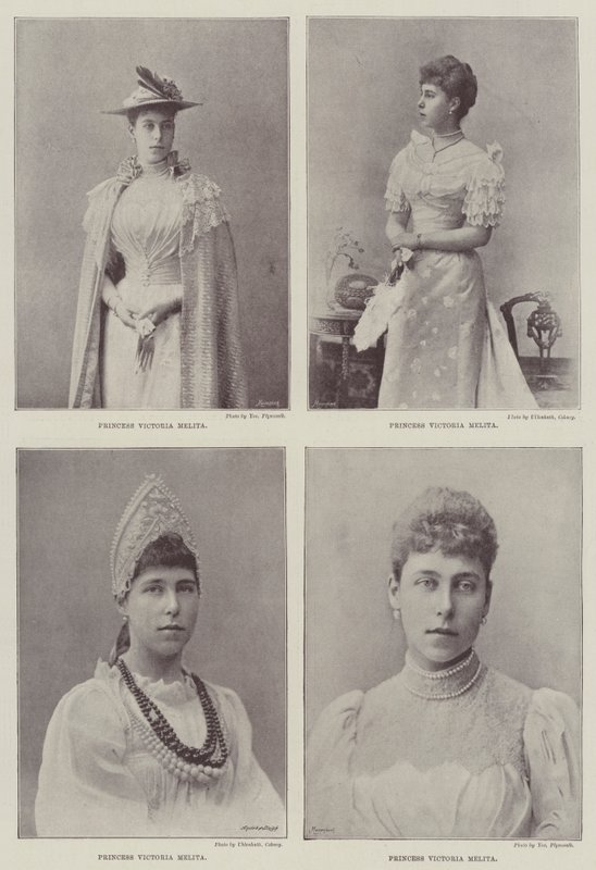 Prinsesse Victoria Melita af Saxe Coburg og Gotha af English Photographer