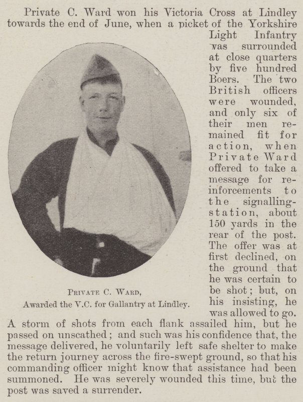 Menig C Ward, tildelt VC for galanteri hos Lindley af English Photographer