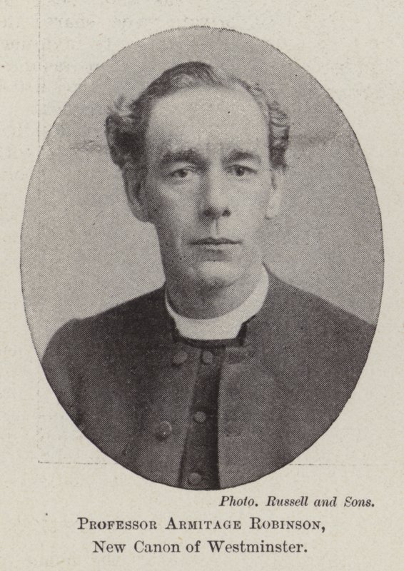 Professor Armitage Robinson, New Canon of Westminster af English Photographer