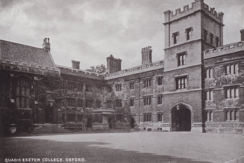 Quadrangle Exeter College, Oxford af English Photographer