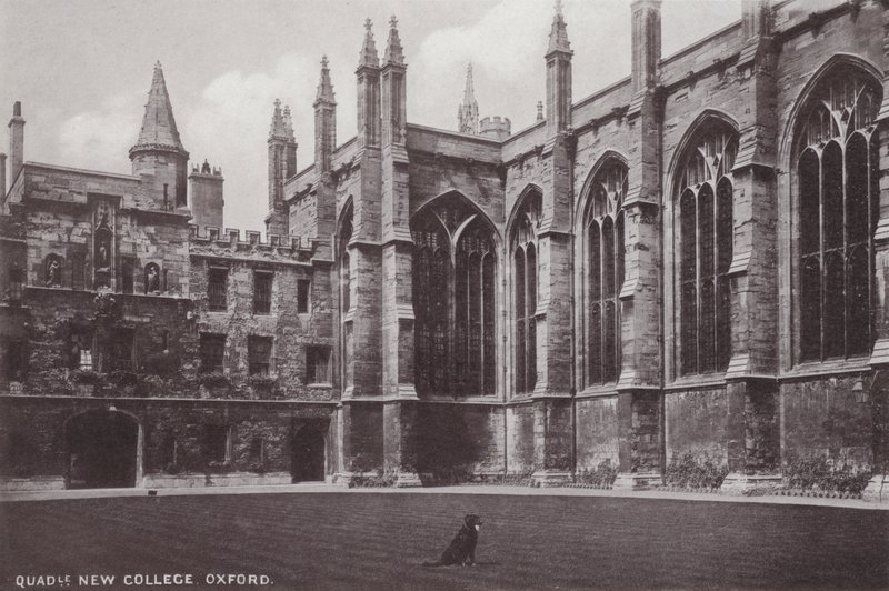 Quadrangle New College, Oxford af English Photographer